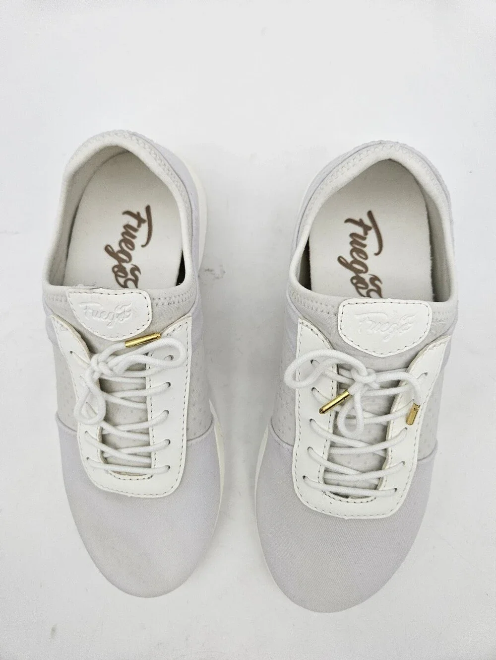 Fuego Split-Sole Womens Sneakers White Sz 7.5